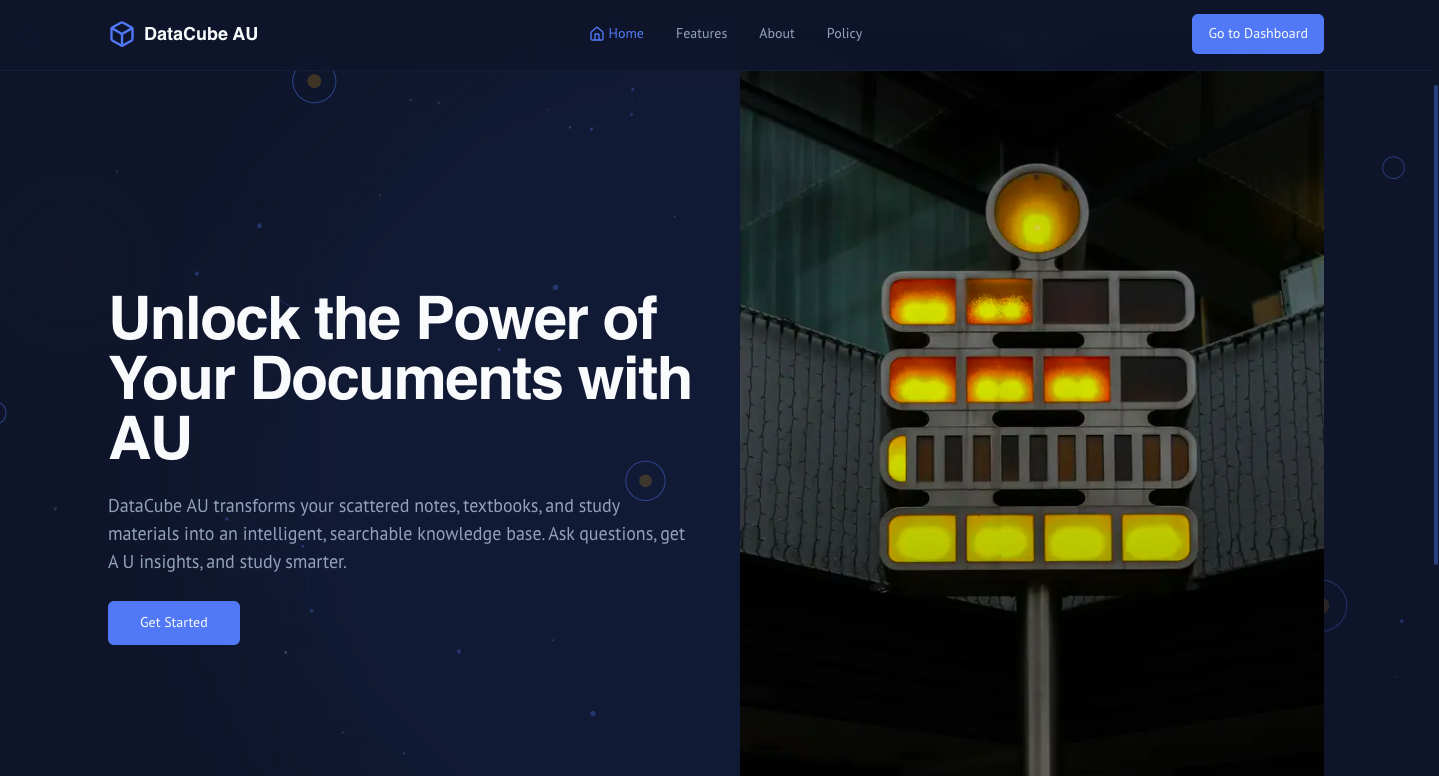 DataCube AU homepage preview